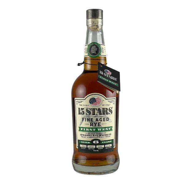 15 Stars First West Straight Rye Whiskey Batch 2 750 ml