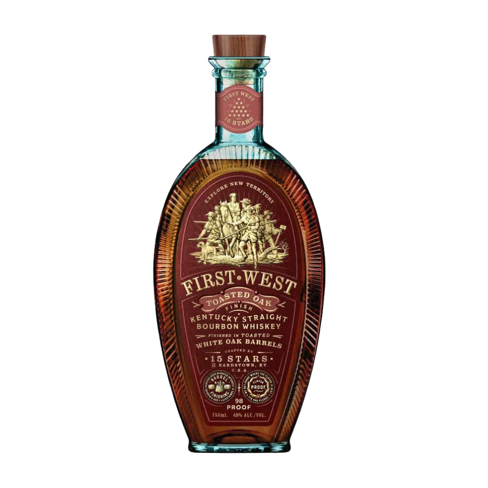 15 Stars First West Toasted Oak Bourbon Whiskey