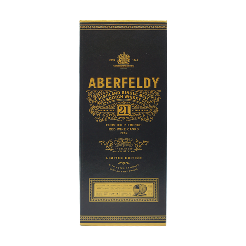 Aberfeldy 21 Year Limited Edition St-Emilion French Wine Cask Finish