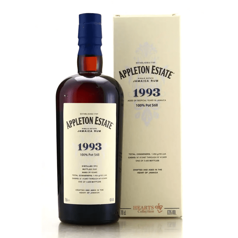 Appleton Estate 'Hearts Collection 29 Year 1993' Jamaican Pot Still Rum