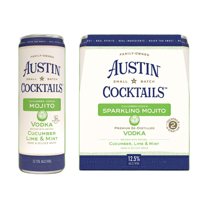 Austin Cocktails Sparkling Cucumber Vodka Mojito 4-Pack