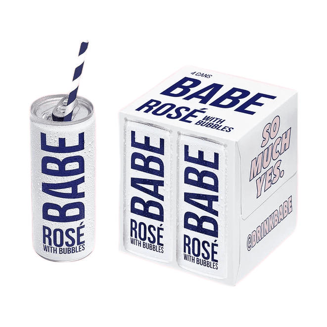 Babe Ros‚ With Bubbles 4-Pack