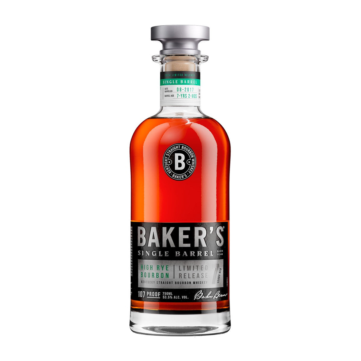 Baker's 7 Year Old Single Barrel High Rye Limited Release Kentucky Straight Bourbon Whiskey