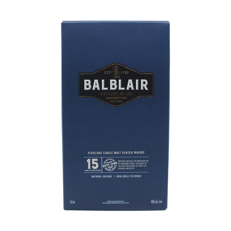 Balblair 15 Year Old Highland Single Malt Scotch Whisky