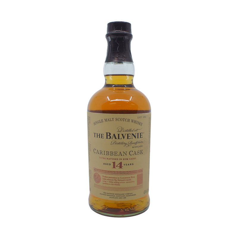 Balvenie 14yr Caribbean Rum Cask Speyside Single Malt (750mL)