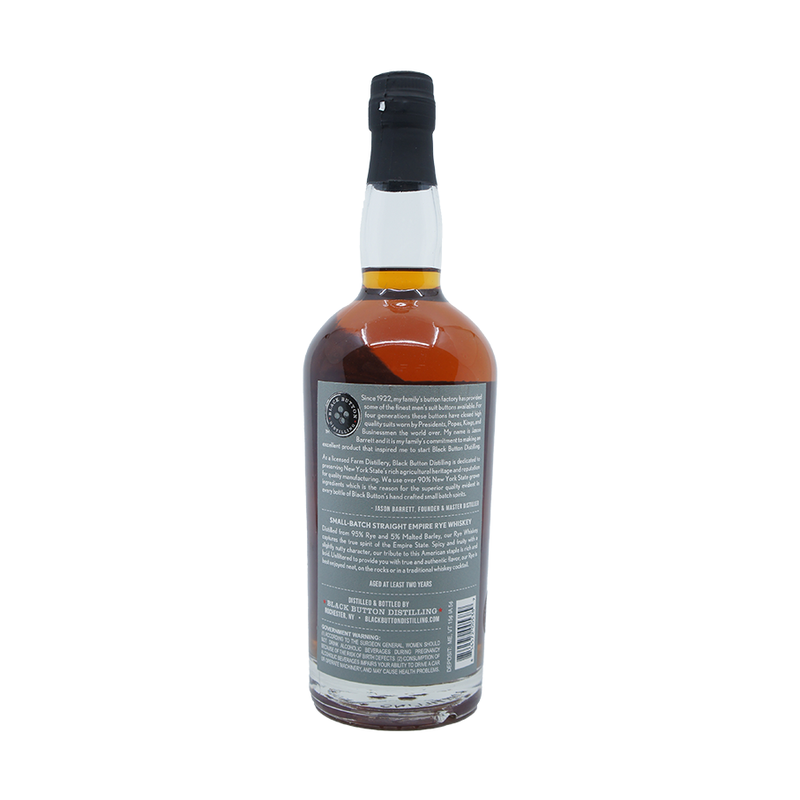 Black Button Empire Straight Rye Whiskey