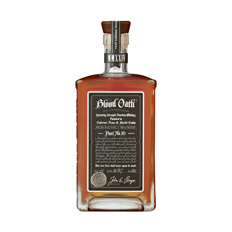 Blood Oath Pact No. 10 Cabernet Franc & Merlot Cask Finish Kentucky Straight Bourbon Whiskey