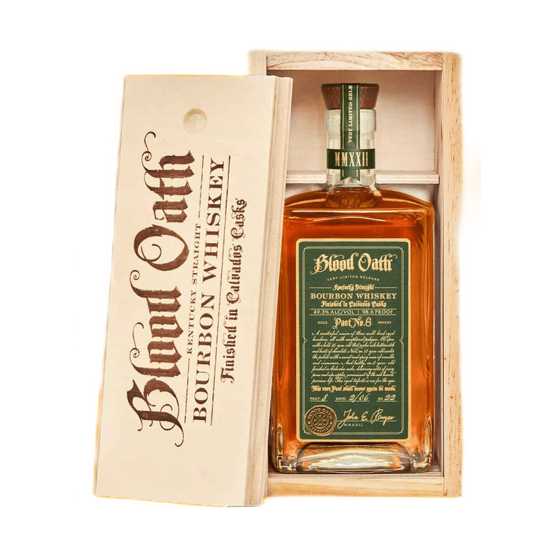 Blood Oath Pact No. 8 Calvados Cask Finish Kentucky Straight Bourbon Whiskey