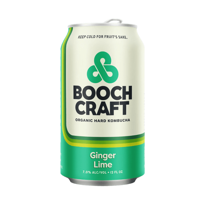 Boochcraft Organic Hard Kombucha Ginger Lime 6-pack Cans