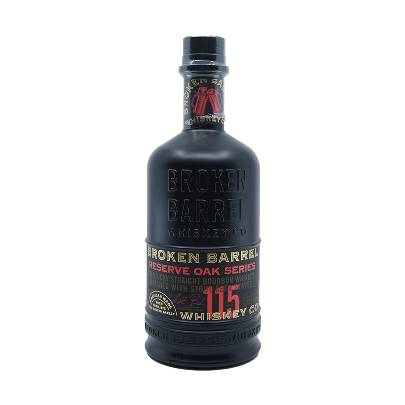 Broken Barrel Reserve Oak Series Stout Beer Finish Kentucky Straight Bourbon Whiskey