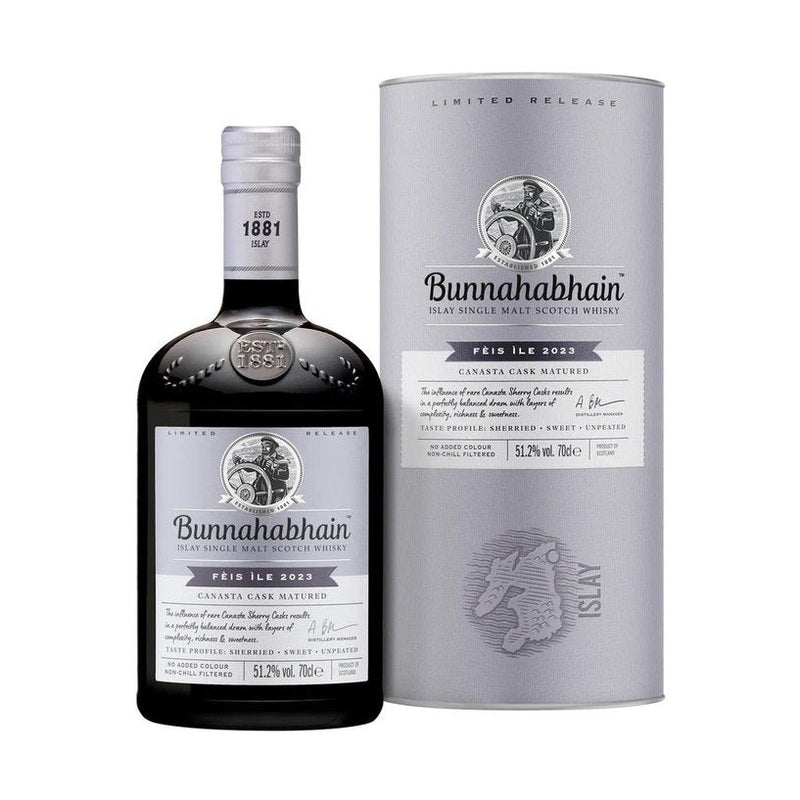 Bunnahabhain Fèis Ìle 2023 Canasta Cask Matured Islay Single Malt Scotch Whisky
