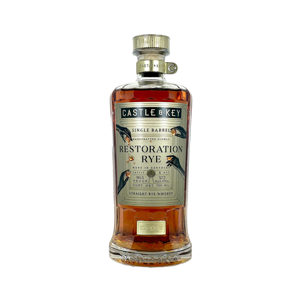 Castle & Key Single Barrel Restoration Eureka Whiskey Club Rye DSP-KY-18 750 ML