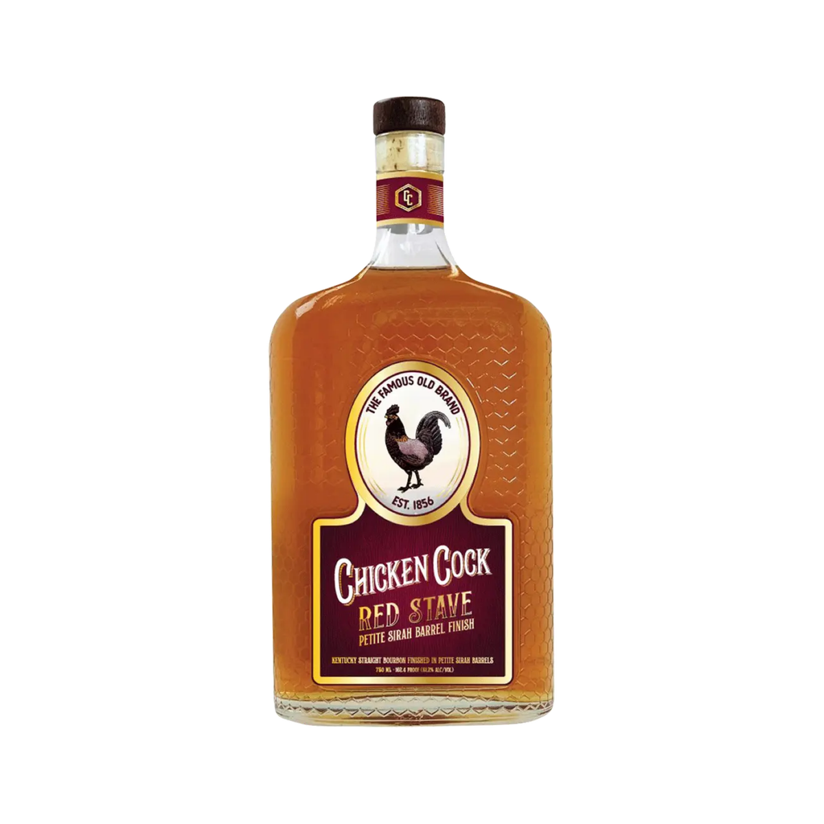 Chicken Cock Red Stave Petite Sirah Barrel Finish Bourbon 750ml