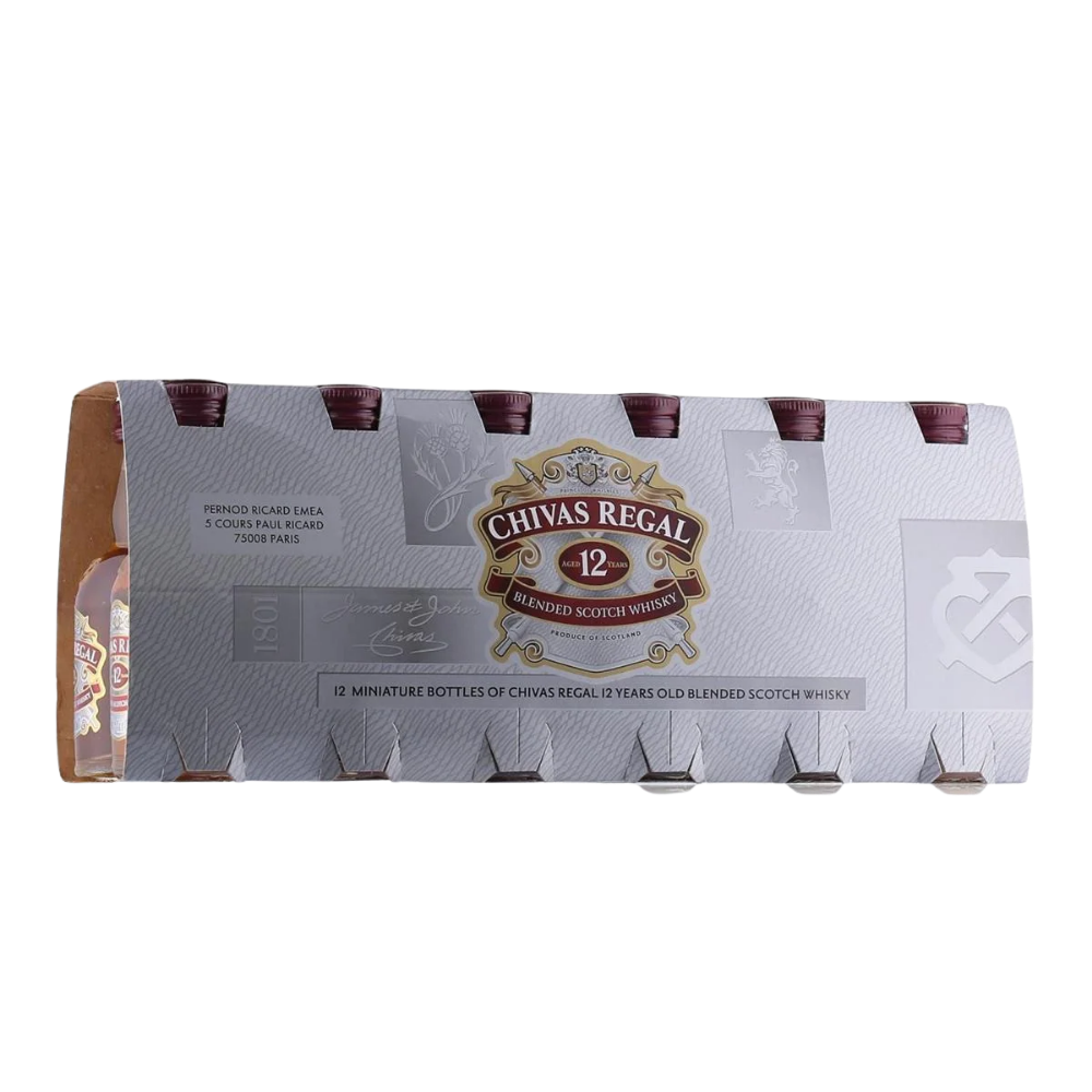 Chivas Regal Blended Scotch Whisky (12 pack) 12 year 50ml