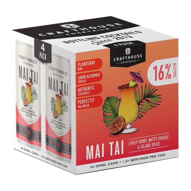 Crafthouse Cocktails Mai Tai 4-Pack × 200ml