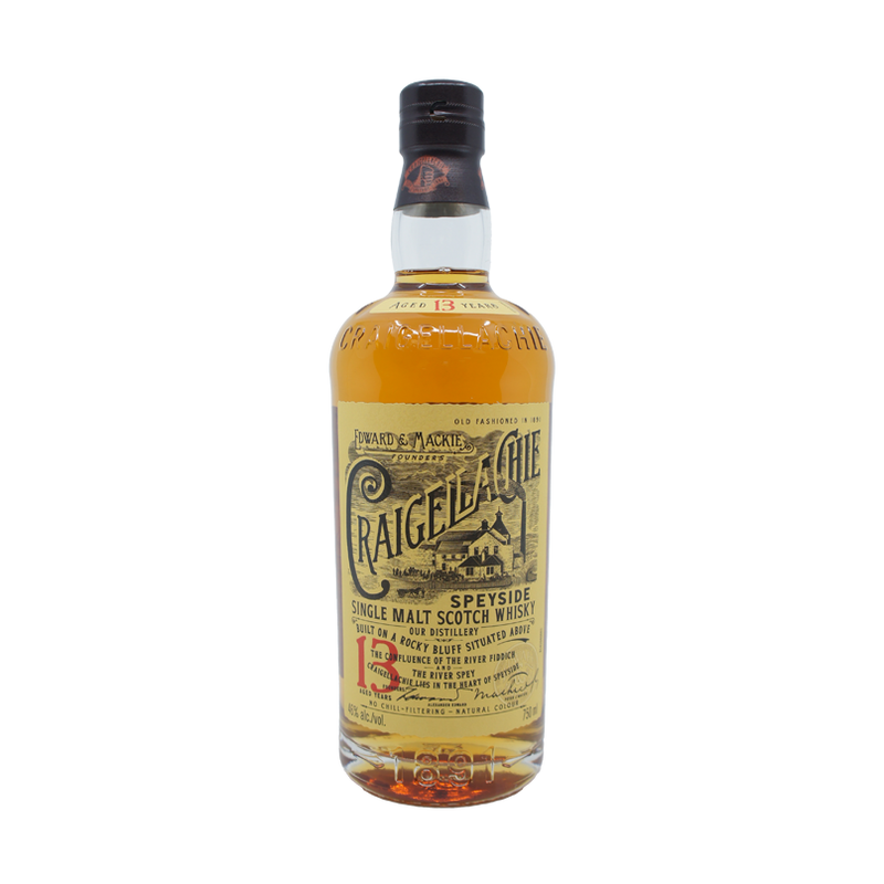Craigellachie 13 Year Old Speyside Single Malt Scotch Whisky (750mL)
