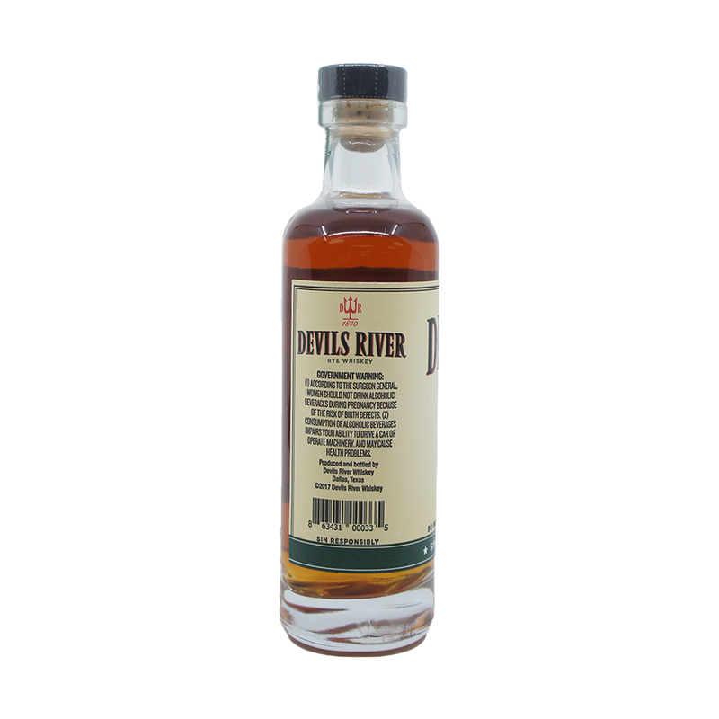 Devils River Small Batch Texas Rye Whiskey