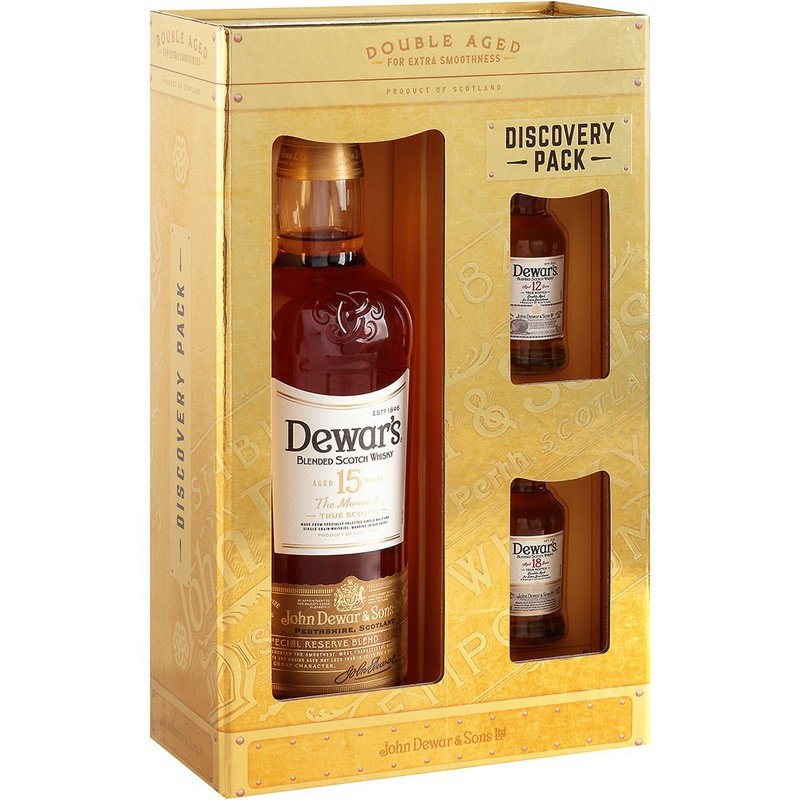 Dewar's 'Discovery Pack' 15yr Special Reserve + 12yr (50ml) + 18yr (50ml) Gift Set