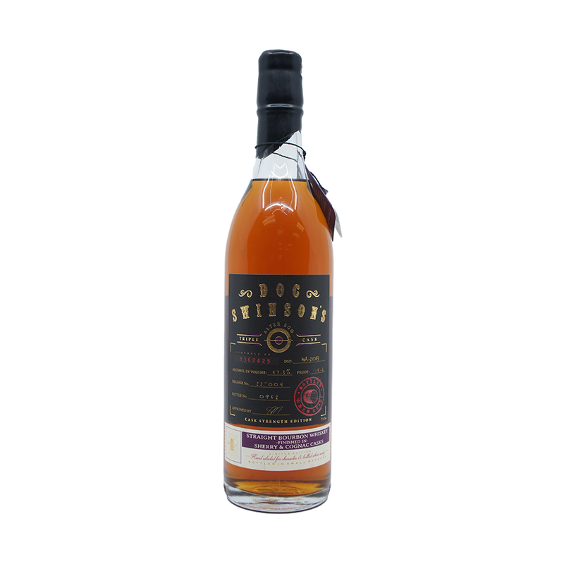 Doc Swinson's 'Alter Ego' Triple Cask Cask Strength Sherry & Cognac Casks Finish Straight Bourbon Whiskey