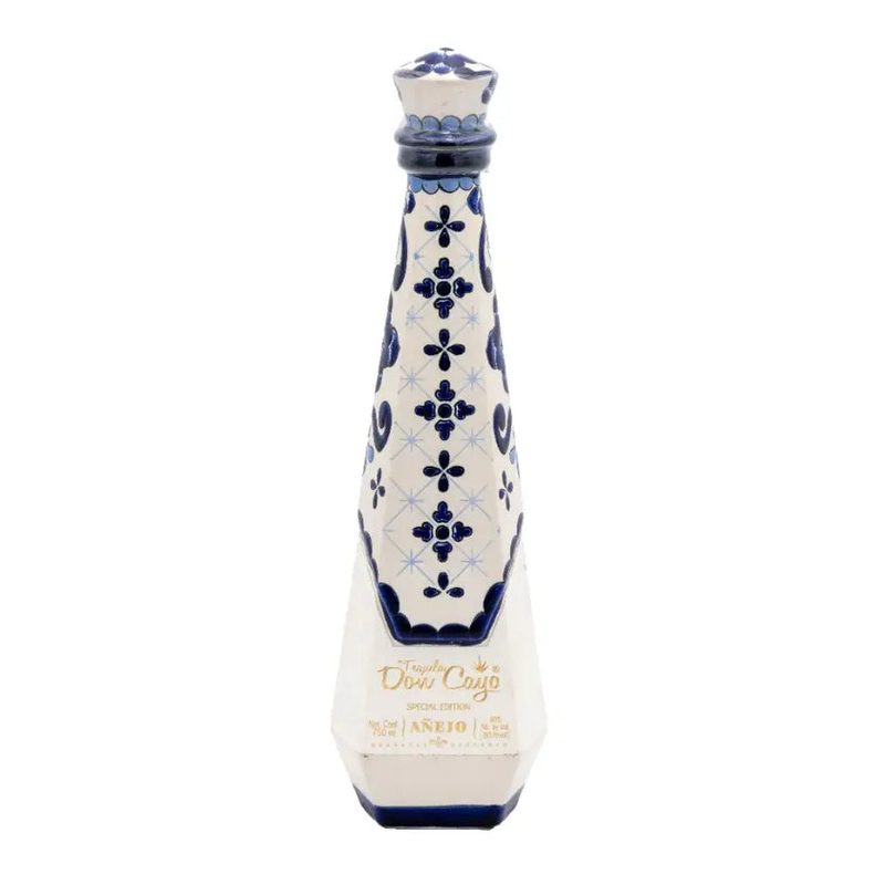 Don Cayo Tequila Añejo Ceramic Blue 750 mL
