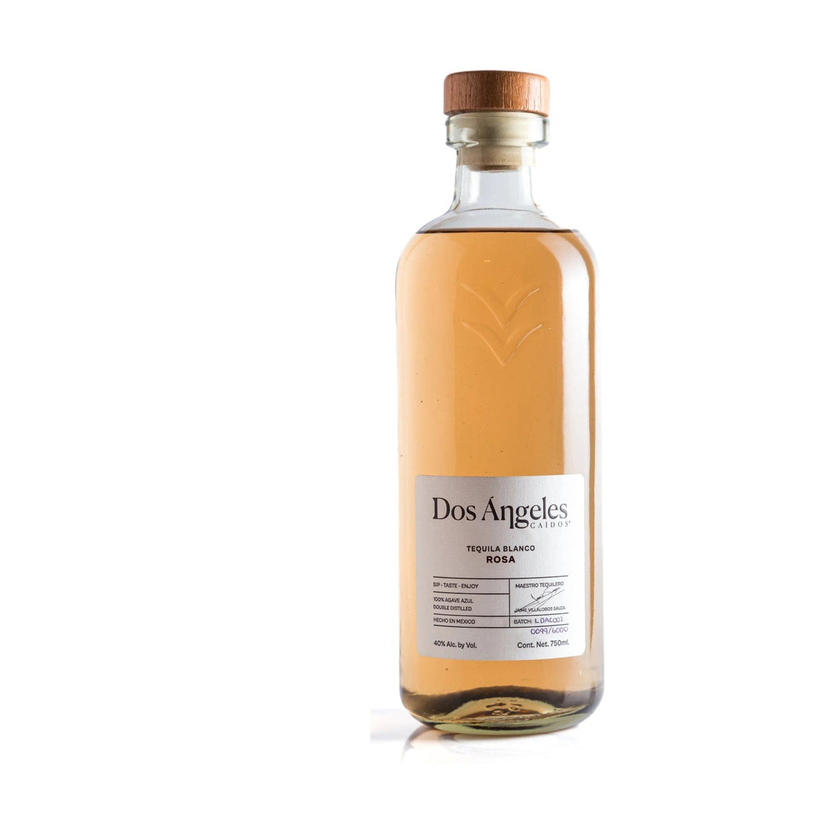 Dos Ángeles Caídos Tequila Blanco Rosa 750ml