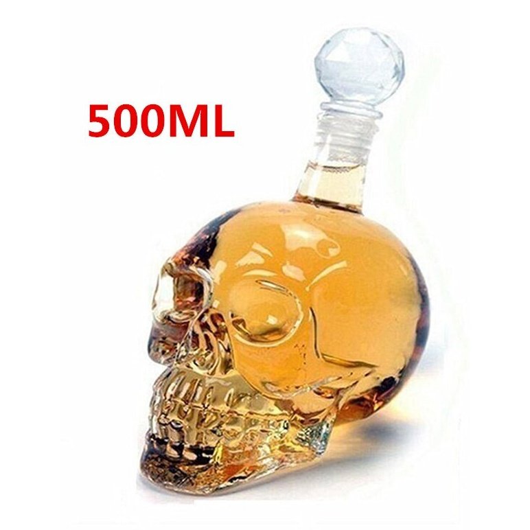 Double Skull Transparent Glass