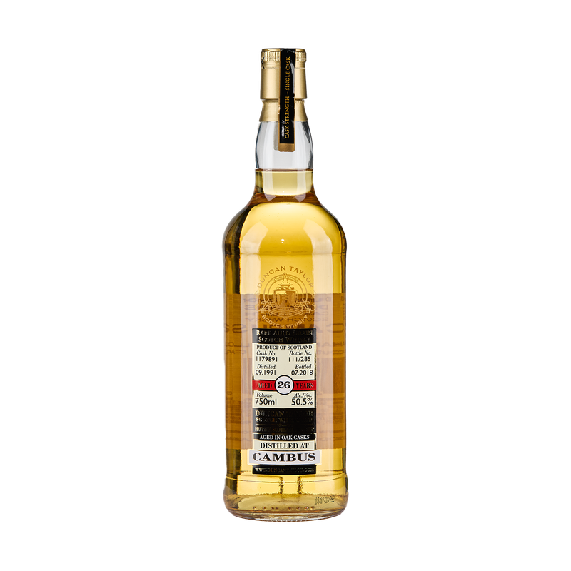 Duncan Taylor Rare Auld Cambus 1991 26 Year Old Cask 1179891 Single Grain Scotch Whisky