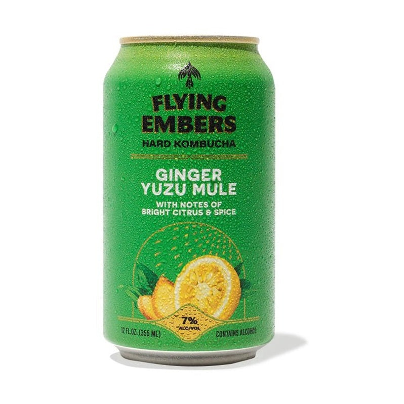 Flying Embers Ginger Yuzu Mule Hard Kombucha 6-Pack