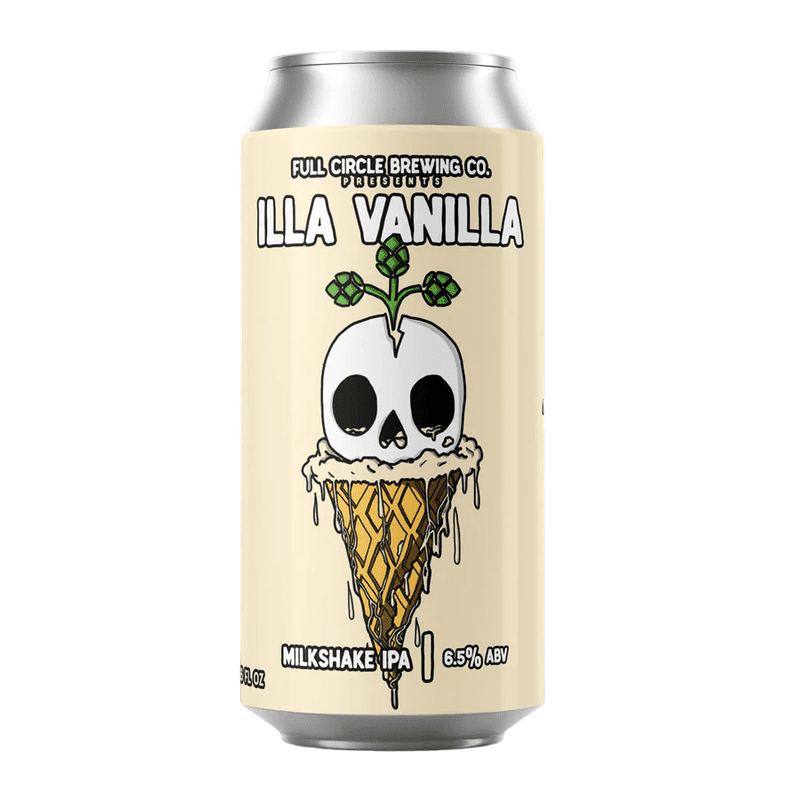 Full Circle Brewing Co. Illa Vanilla Milkshake IPA Beer 6-Pack