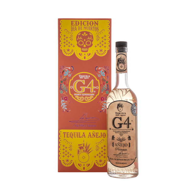 G4 Día de Muertos Añejo Tequila (Orange Box)
