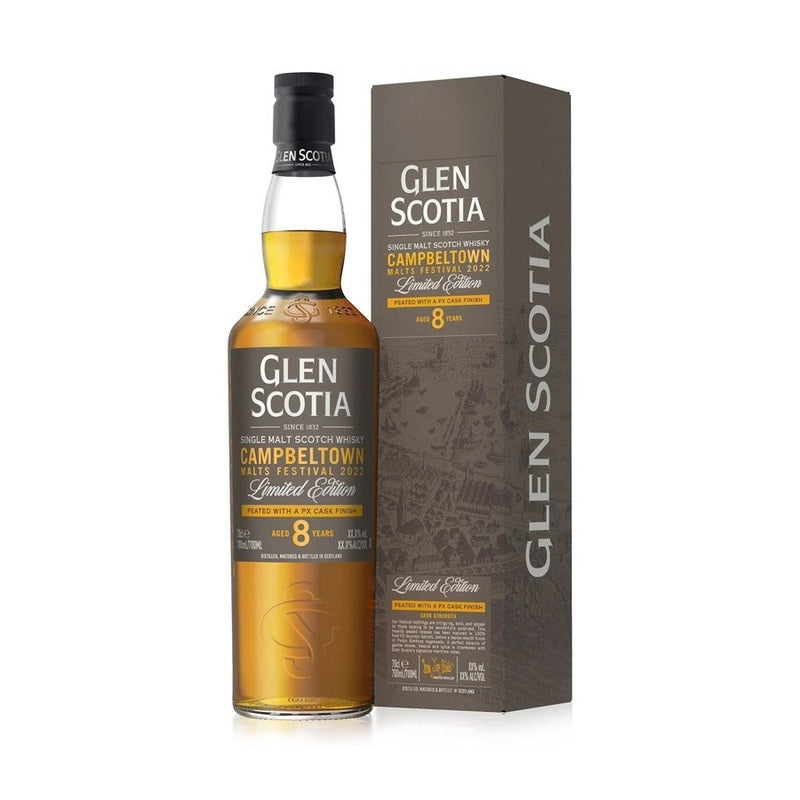 Glen Scotia Campbeltown 'Malts Festival' 2022 Peated PX Cask Finish 8 Year Old Single Malt Scotch Whisky