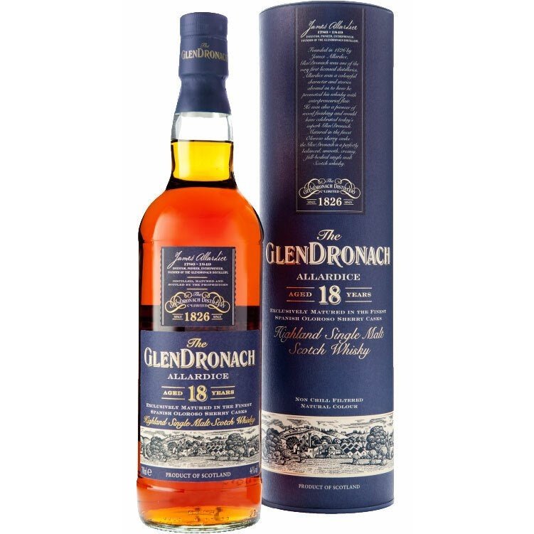 Glendronach Allardice 18 Year Old Single Malt Whisky (750ml)