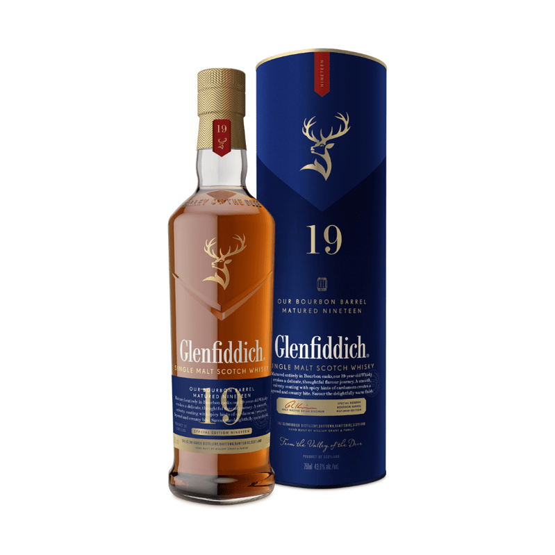 Glenfiddich 19 Year Old 'Ex-Bourbon' Single Malt Scotch Whisky (Pre-Order)