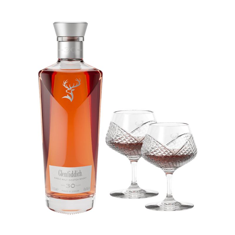 Glenfiddich 30 Year Old 'Suspended Time' with 2 Free Snifters