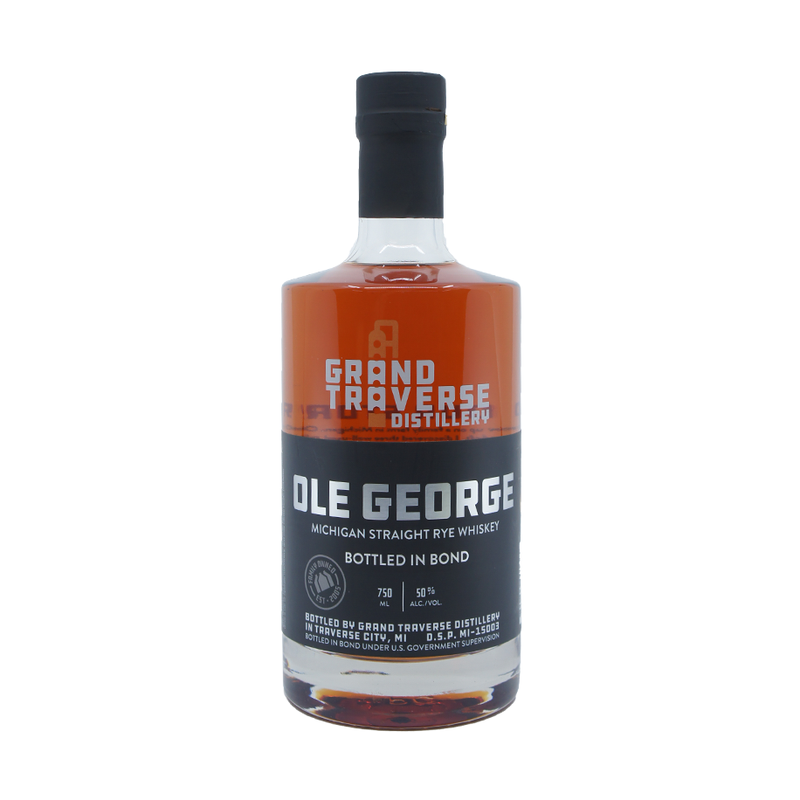 Grand Traverse Ole George Bottled In Bond Michigan Straight Rye Whiskey