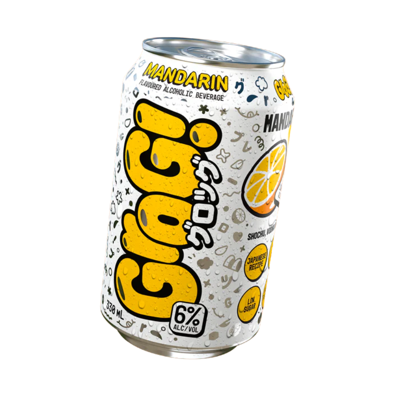 Grog Hard Soda Lemon & Mandarin Mixed 8 Pack Cans