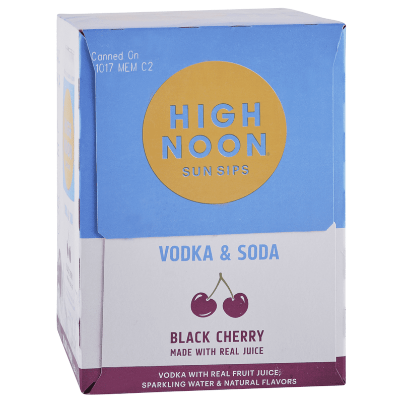 High Noon Black Cherry Vodka Soda 4-Pack