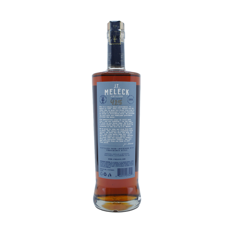 JT Meleck High Proof American Rice Whiskey