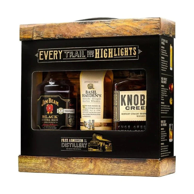 Jim Beam Black / Basil Hayden / Knob Creek 9 Year Old 3-Pack (375ml)