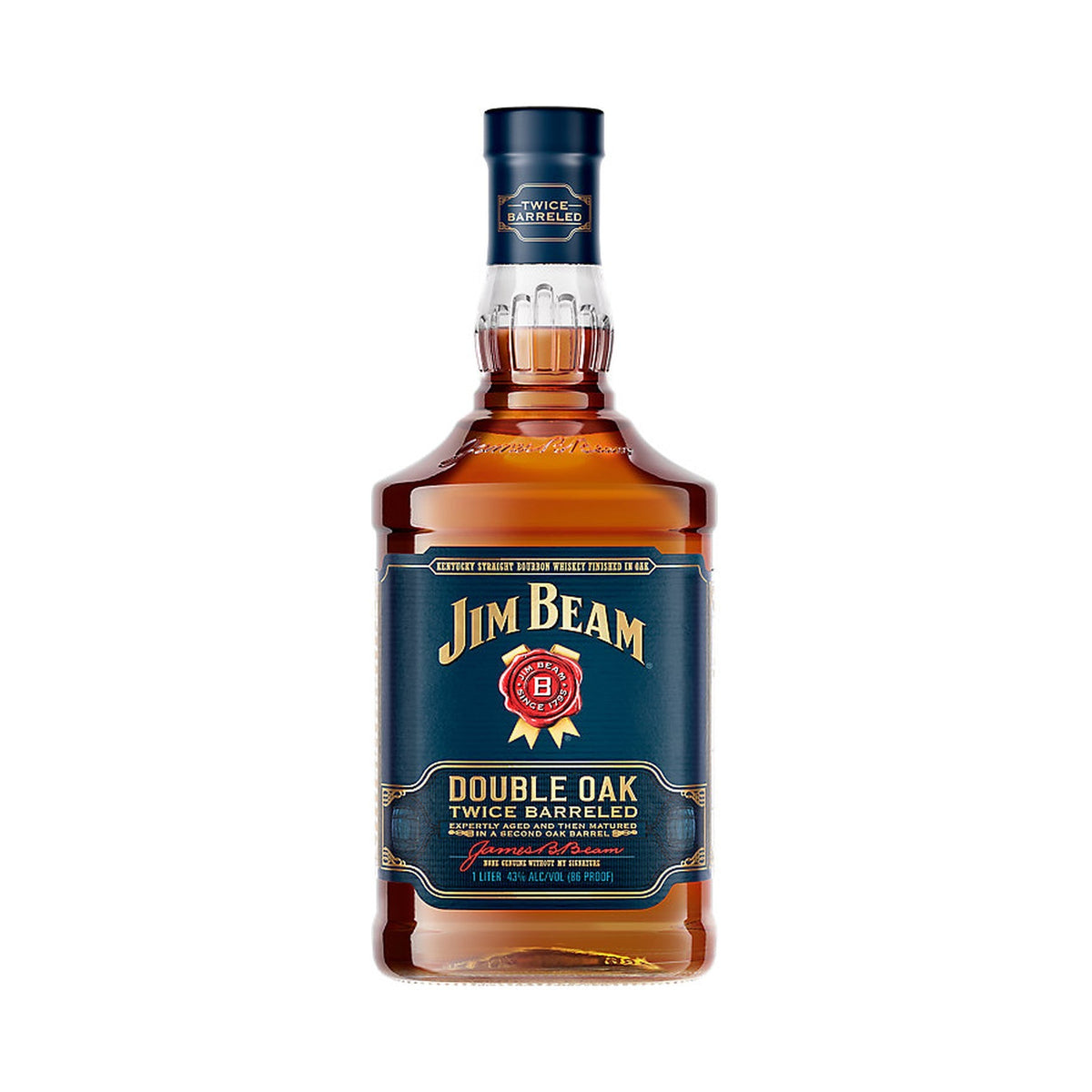 Jim Beam Double Oak Twice Barreled Kentucky Straight Bourbon 1L