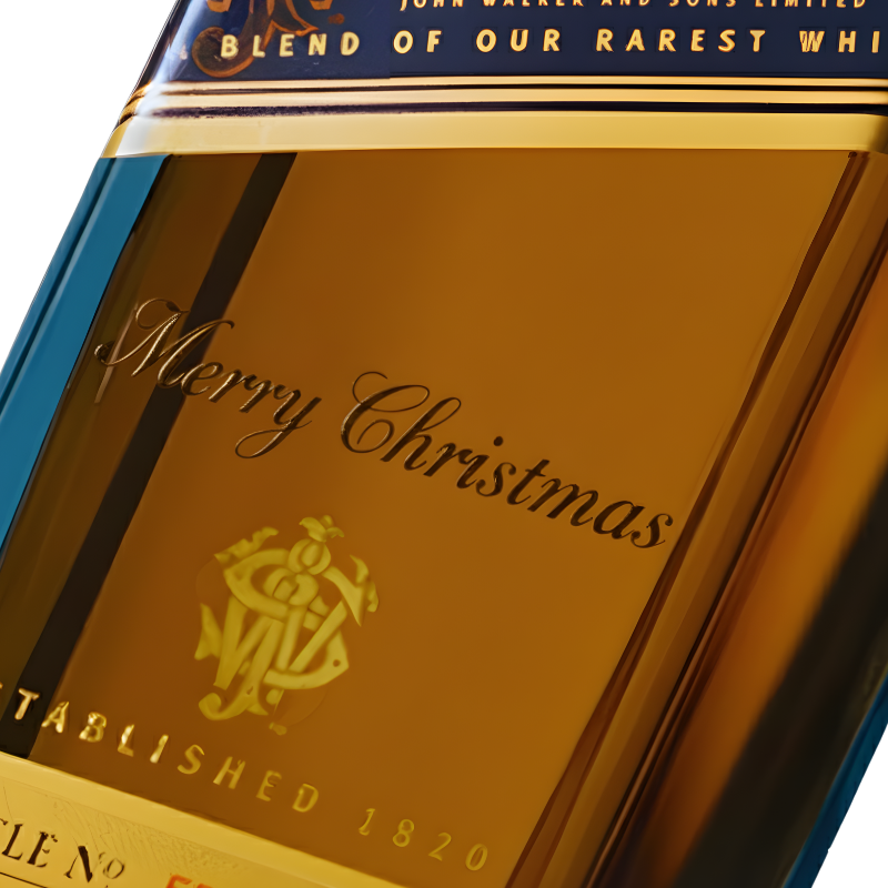 Johnnie Walker Blue Label - "Merry Christmas" Engraved Edition