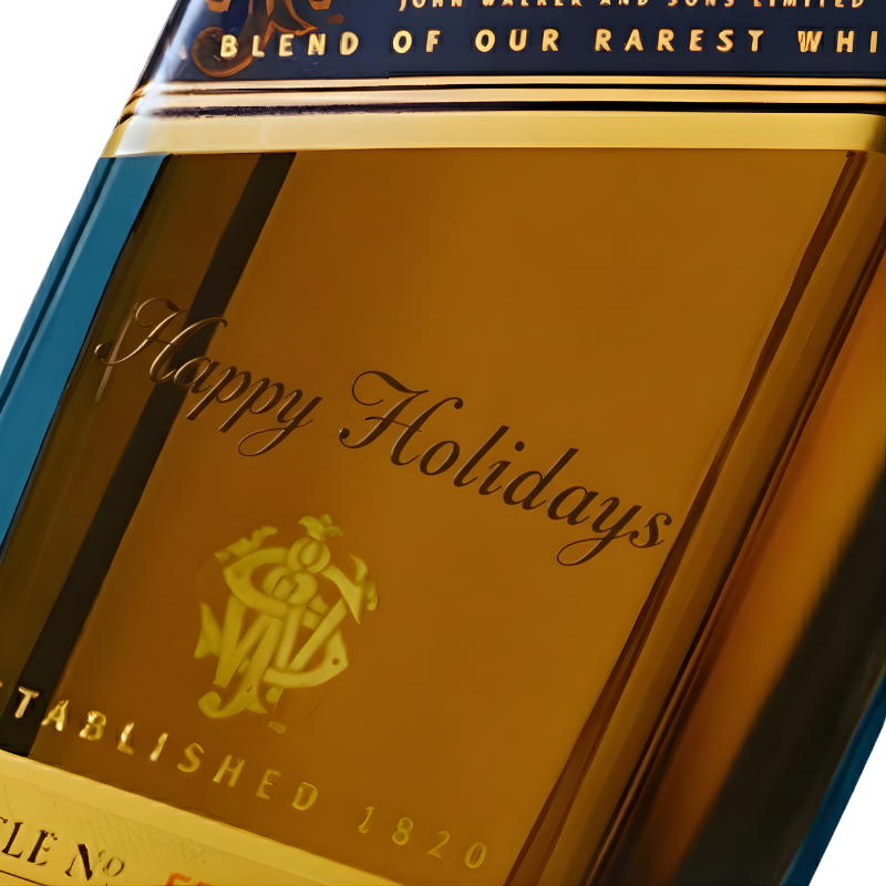 Johnnie Walker Blue Label - "Merry Christmas" Engraved Edition