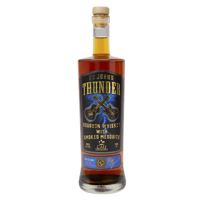 KC Johns Thunder Bourbon Whiskey with Smoked Mesquite 750ml