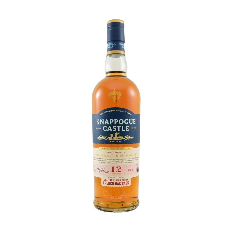 Knappogue Castle 12 Year Old Chateau Pichon Baron French Oak Cask Finish Single Malt Irish Whiskey