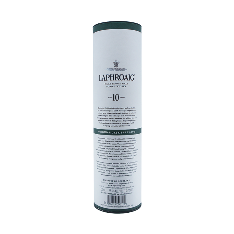 Laphroaig 10 Year Old Original Cask Strength Islay Single Malt Scotch Whisky