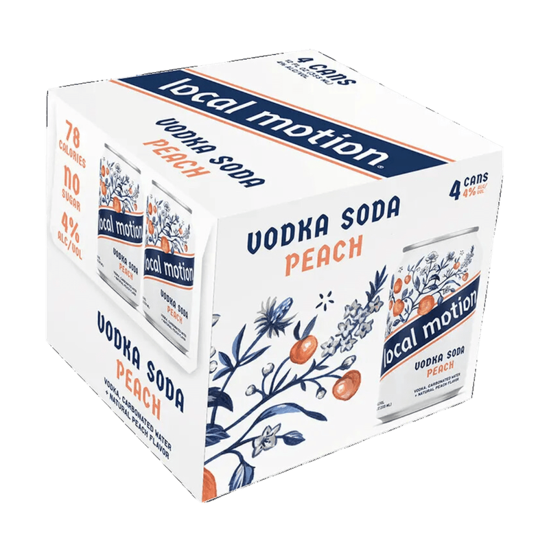 Local Motion - Peach Vodka Soda 4-Pack
