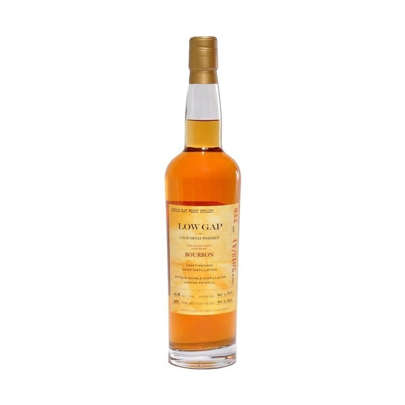 Low Gap 2 Year Old Bourbon California Whiskey