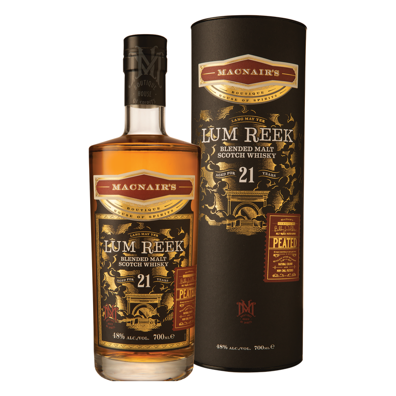MacNair's Lum Reek 21 Year Old Peated Blended Malt Scotch Whisky