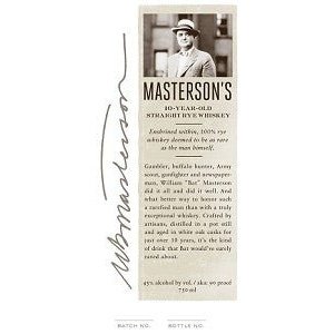 Masterson's 10 Year Old Rye Whiskey (750ml)