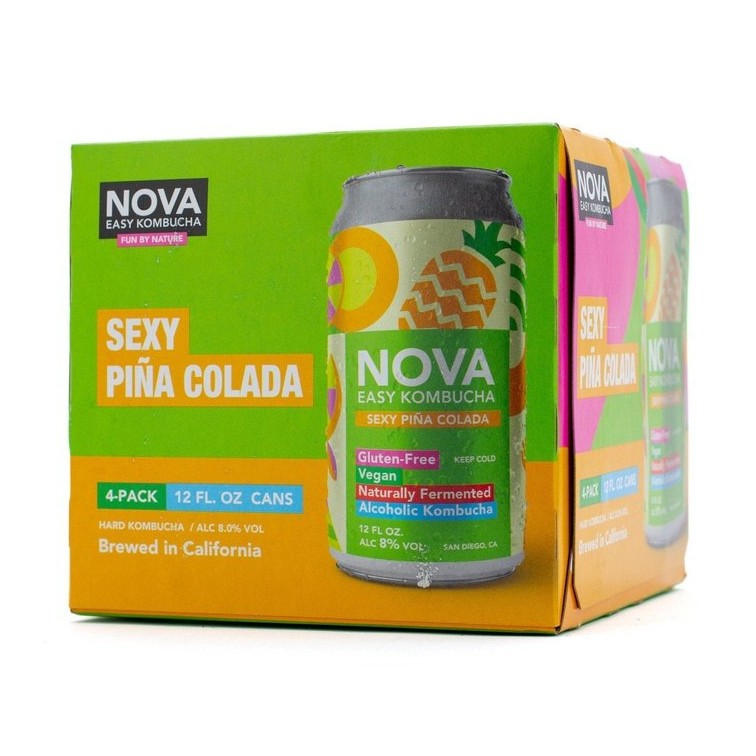 Nova Easy Kombucha Sexy Pina Colada 4-Pack